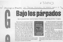 Bajo los párpados  [artículo]