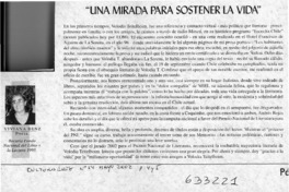 "Una mirada para sostener la vida"  [artículo] Viviana Benz