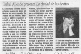 Isabel Allende presenta La ciudad de las bestias