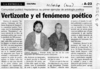 Vertizonte y el fenómeno poético  [artículo]