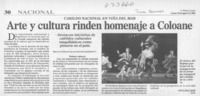 Arte y cultura rinden homenaje a Coloane  [artículo]
