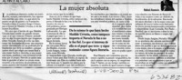 La mujer absoluta  [artículo] Rafael Gumucio Araya