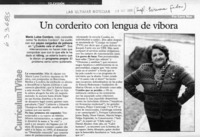 Un corderito con lengua de víbora  [artículo] Larry Moe