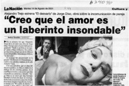 "Creo que el amor es un laberinto insondable"  [artículo] Andrea González