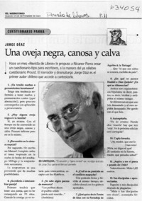Una oveja negra, canosa y calva  [artículo]