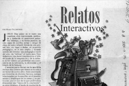 Relatos interactivos  [artículo] Mario Valdovinos