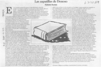 Las zapatillas de Donoso  [artículo] Fernando Villegas