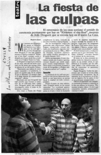 La fiesta de las culpas  [artículo] Marietta Santí