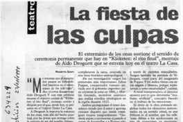 La fiesta de las culpas  [artículo] Marietta Santí
