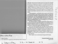 Obra sobre Prat  [artículo] Eduardo Bastías Guzmán