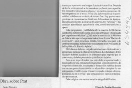 Obra sobre Prat  [artículo] Eduardo Bastías Guzmán