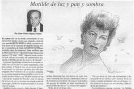 Matilde de luz y pan y sombra  <artículo> Jonás