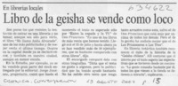 Libro de la geisha se vende como loco  [artículo]
