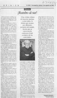 ¡Rumbo al sur!  [artículo] Fernando Salvador