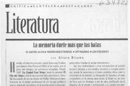 La memoria duele más que las balas  [artículo] Alvaro Bisama