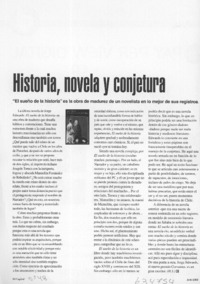 Historia, novela y conjetura  [artículo] H. S.