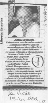 Jorge Edwards  [artículo]