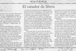 El catador de libros  [artículo] Rodrigo Pinto