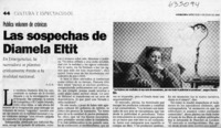 Las sospechas de Diamela Eltit  <artículo> A. G. B.