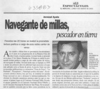 Navegante de millas, pescador en tierra  [artículo]