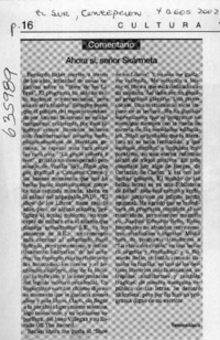 Ahora sí, señor Skármeta  [artículo] Telemaníaco