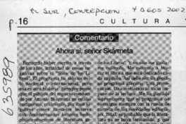 Ahora sí, señor Skármeta  [artículo] Telemaníaco