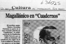 Magallánico en "Cuadernos"  [artículo]