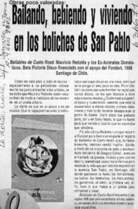 Bailando, bebiendo y viviendo en los boliches de San Pablo  [artículo]