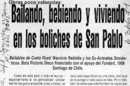 Bailando, bebiendo y viviendo en los boliches de San Pablo  [artículo]
