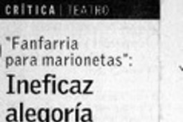 Ineficaz alegoría nacional  [artículo] Pedro Labra Herrera
