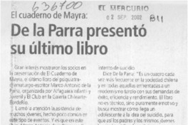 De la Parra presentó su último libro  [artículo]