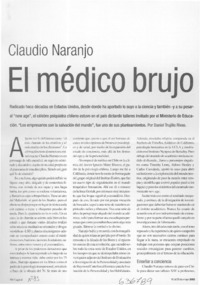 El médico brujo  [artículo] Daniel Trujillo Rivas