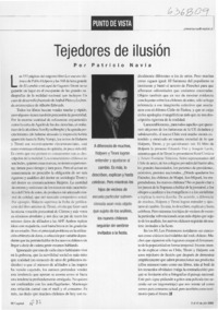 Tejedores de ilusión  [artículo] Patricio Navia