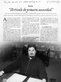 "Artículo de primera necesidad"  [artículo]