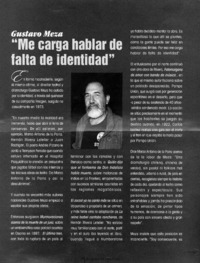 "Me carga hablar de falta de identidad"  [artículo]