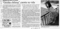 "Geisha chilena" cuenta su vida  [artículo]