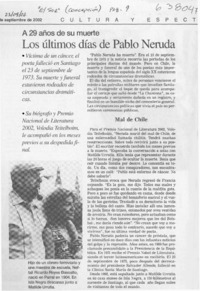 Los últimos días de Pablo Neruda  [artículo]