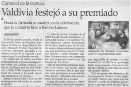Valdivia festejó a su premiado