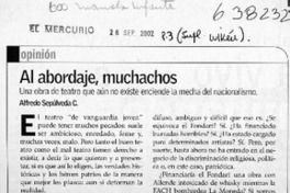 Al abordaje, muchachos  [artículo] Alfredo Sepúlveda C.