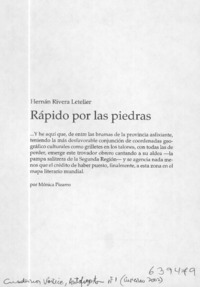 Rápido por las piedras