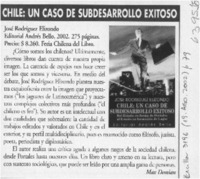Chile, un caso de subdesarrollo exitoso  [artículo] Max Demian