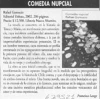 Comedia nupcial  [artículo] Francisca Lange