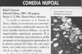 Comedia nupcial  [artículo] Francisca Lange