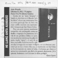 Me llamo Anita Alvarado  [artículo] Gloria Guerra