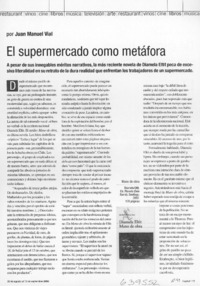 El supermercado como metáfora  [artículo] Juan Manuel Vial