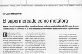 El supermercado como metáfora  [artículo] Juan Manuel Vial