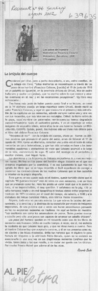 La brújula del cuerpo  [artículo] Ricardo Bada