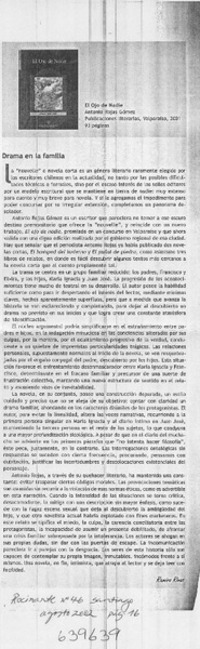 Drama en la familia  [artículo] Ramiro Rivas