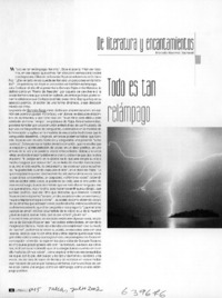 Todo es tan relámpago  [artículo] Marcela Albornoz Dachelet