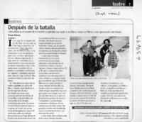 Después de la batalla  [artículo] Sergio Gómez